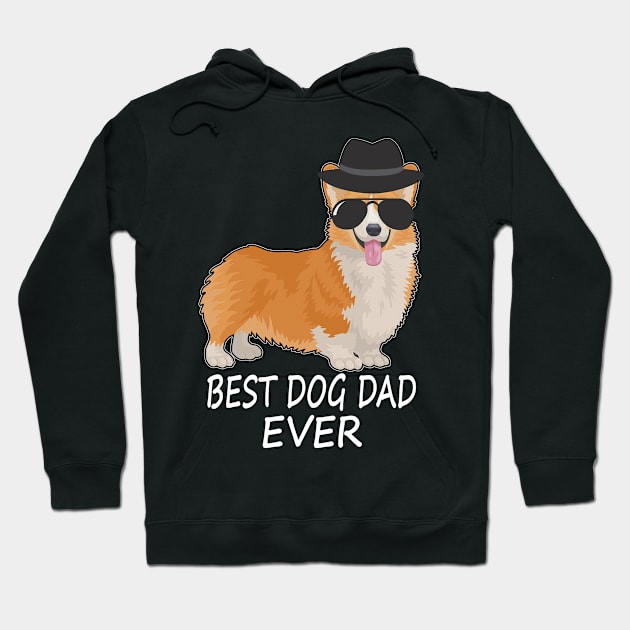 Best Dog Dad Ever Corgi Dad Fathers Day Gift Hoodie by Guide